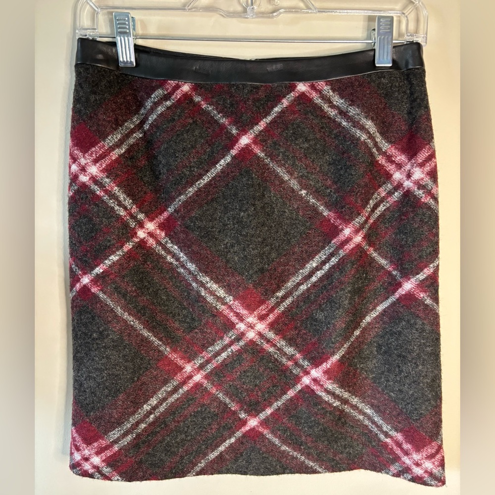 s.Oliver‎ Plaid lined Wool Skirt size 5